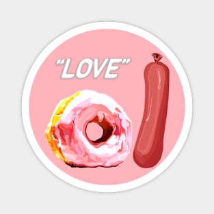 Rude Love - naughty valentines gift Magnet